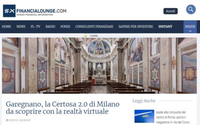 I progetti della Certosa sono stati comunicati sul giornale online di Financialounge.com